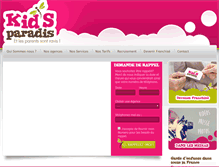 Tablet Screenshot of kidsparadis.com